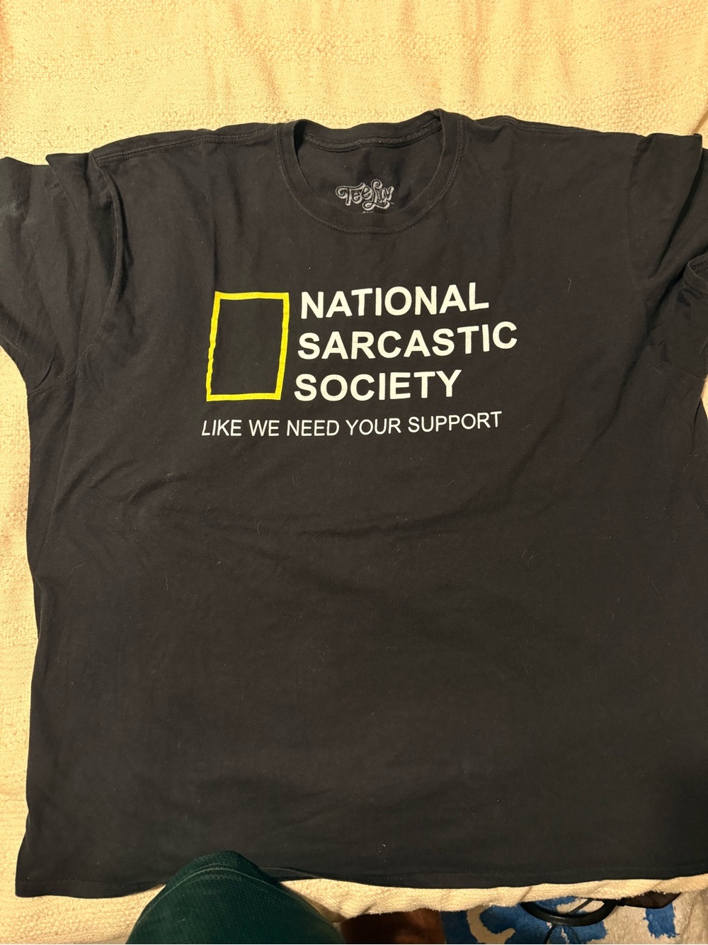 Black "National Sarcastic Society" Graphic Tee